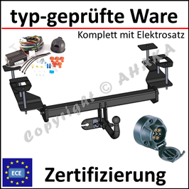 Opel Vectra C Bj. 2002-2009 Anhängerkupplung starr mit geschraubtem Kugelkopf - mit Elektrosatz 7 polig