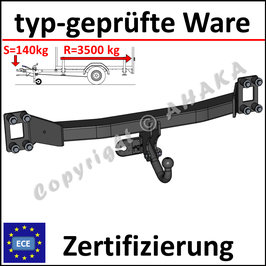 Audi Q7 4L Bj. 2006-2015 Anhängerkupplung starr mit geschraubtem Kugelkopf - ohne Elektrosatz