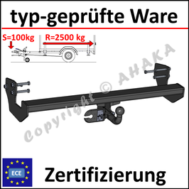 Mercedes-Benz Vito W639 Bj. 2003- Anhängerkupplung starr mit geschraubtem Kugelkopf - ohne Elektrosatz