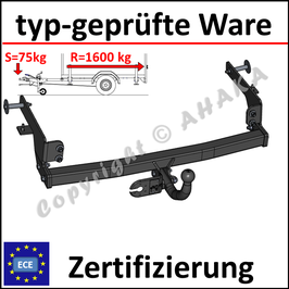 Renault Laguna II Bj. 2001-2007 Anhängerkupplung starr mit geschraubtem Kugelkopf - ohne Elektrosatz