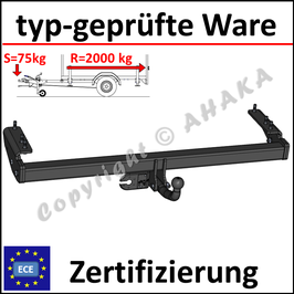 Volvo V70 II Bj. 2000-2007 Anhängerkupplung starr mit geschraubtem Kugelkopf - ohne Elektrosatz