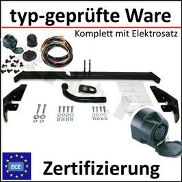 Citroen C5 DC Bj. 2001-2004 Anhängerkupplung starr mit geschraubtem Kugelkopf - mit Elektrosatz 13 polig