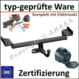 KIA Sportage Bj. 2010- Anhängerkupplung starr mit geschraubtem Kugelkopf - mit Elektrosatz 13 polig