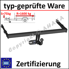 VW Bora Bj. 1999-2006 Anhängerkupplung starr mit geschraubtem Kugelkopf - ohne Elektrosatz