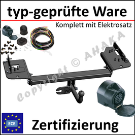 KIA Sportage JE_  Bj. 2004-2010 Anhängerkupplung starr mit geschraubtem Kugelkopf - mit Elektrosatz 13 polig