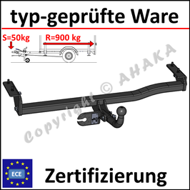 Toyota Yaris Bj. 1999-2005 Anhängerkupplung starr mit geschraubtem Kugelkopf - ohne Elektrosatz