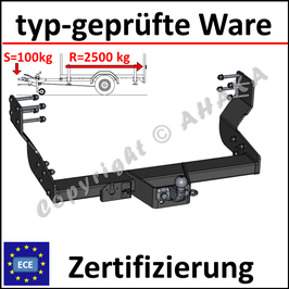 Mercedes-Benz Sprinter Bj. 2006- Anhängerkupplung starr mit geschraubtem Kugelkopf - ohne Elektrosatz