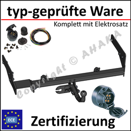 Citroen Xsara Bj. 1998-2005 Anhängerkupplung starr mit geschraubtem Kugelkopf - mit Elektrosatz 7 polig