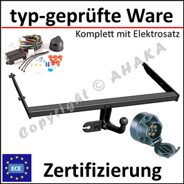 Ford Focus III Bj. 2011- Anhängerkupplung starr mit geschraubtem Kugelkopf - mit Elektrosatz 7 polig