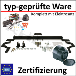 Fiat Ducato Bj. 2006- Anhängerkupplung starr mit geschraubtem Kugelkopf - mit Elektrosatz 13 polig