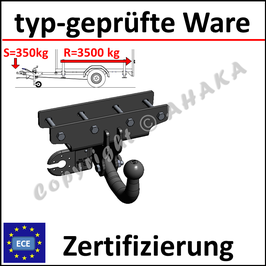 Jeep Wrangler  Bj. 2007- Anhängerkupplung starr mit geschraubtem Kugelkopf - ohne Elektrosatz