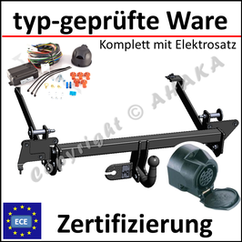 Range Rover III Bj. 2002-2012 Anhängerkupplung starr mit geschraubtem Kugelkopf - mit Elektrosatz 13 polig