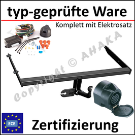 Ford Focus III Bj. 2011- Anhängerkupplung starr mit geschraubtem Kugelkopf - mit Elektrosatz 13 polig