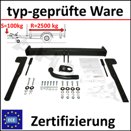 Ford Galaxy III Bj. 2006- Anhängerkupplung starr mit geschraubtem Kugelkopf - ohne Elektrosatz