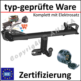 Subaru Forester Bj. 2008-2013 Anhängerkupplung starr mit geschraubtem Kugelkopf - mit Elektrosatz 7 polig