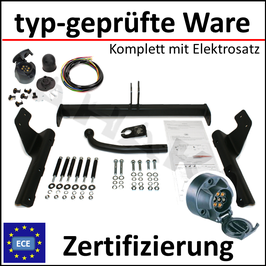 Ford Mondeo II BNP Bj. 1996-2000 Anhängerkupplung starr mit geschraubtem Kugelkopf - mit Elektrosatz 7 polig