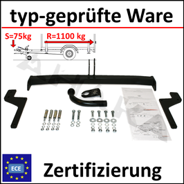 Dacia Logan LS Bj. 2004-2012 Anhängerkupplung starr mit geschraubtem Kugelkopf - ohne Elektrosatz