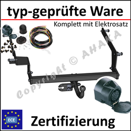 Renault Laguna Bj. 1995-2001 Anhängerkupplung starr mit geschraubtem Kugelkopf - mit Elektrosatz 13 polig