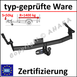 Peugeot 306 Bj. 1993-2001 Anhängerkupplung starr mit geschraubtem Kugelkopf - ohne Elektrosatz