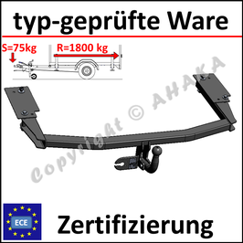 Mazda 6 Bj. 2002-2008 Anhängerkupplung starr mit geschraubtem Kugelkopf - ohne Elektrosatz