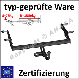 Renault Clio III Bj. 2008-2012 Anhängerkupplung starr mit geschraubtem Kugelkopf - ohne Elektrosatz