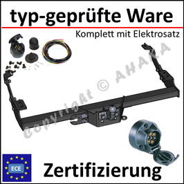 Opel Vivaro Bj. 2001-2014 Anhängerkupplung starr mit geschraubtem Kugelkopf - mit Elektrosatz 7 polig