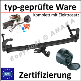 Peugeot 407 Bj. 2004-08.2008 Anhängerkupplung starr mit geschraubtem Kugelkopf - mit Elektrosatz 13 polig