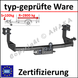 VW LT 28-35 Bj. 1996-2006 Anhängerkupplung starr mit geschraubtem Kugelkopf - ohne Elektrosatz