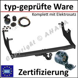 Dacia Logan MCV KS_ Bj. 2007-2013 Anhängerkupplung starr mit geschraubtem Kugelkopf - mit Elektrosatz 7 polig