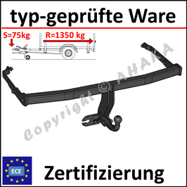 Renault Megane II Bj. 2002-2008 Anhängerkupplung starr mit geschraubtem Kugelkopf - ohne Elektrosatz