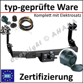 VW LT 28-35 Bj. 1996-2006 Anhängerkupplung starr mit geschraubtem Kugelkopf - mit Elektrosatz 13 polig