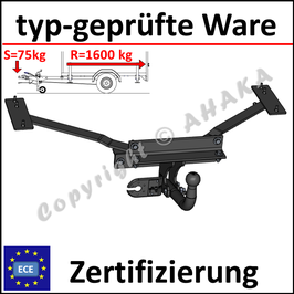 Volvo S40 II Bj. 2004- Anhängerkupplung starr mit geschraubtem Kugelkopf - ohne Elektrosatz