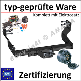 Mercedes-Benz Sprinter Bj. 2006- Anhängerkupplung starr mit geschraubtem Kugelkopf - mit Elektrosatz 7 polig