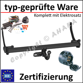 Peugeot 308 SW Bj. 2008-02.2014 Anhängerkupplung starr mit geschraubtem Kugelkopf - mit Elektrosatz 7 polig