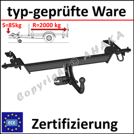 Suzuki Grand Vitara II Bj. 2005- Anhängerkupplung starr mit geschraubtem Kugelkopf - ohne Elektrosatz