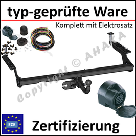 Subaru Forester Bj. 1997-2008 Anhängerkupplung starr mit geschraubtem Kugelkopf - mit Elektrosatz 13 polig