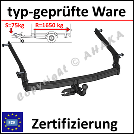 Renault Laguna Bj. 1993-2001 Anhängerkupplung starr mit geschraubtem Kugelkopf - ohne Elektrosatz