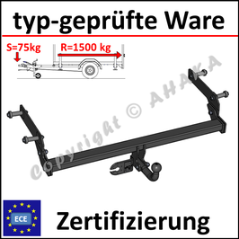 Dacia Duster Bj. 2010-09.2013 Anhängerkupplung starr mit geschraubtem Kugelkopf - ohne Elektrosatz