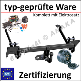 Lexus RX 300, 350, 400 Bj. 2003-2009 Anhängerkupplung starr mit geschraubtem Kugelkopf - mit Elektrosatz 7 polig