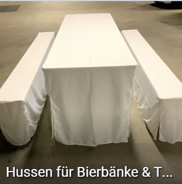 Hussen für Bierzeltgarnitur