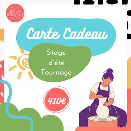 Carte "Stage d'été" Tournage