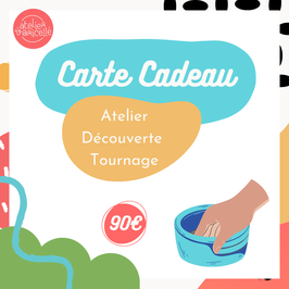 Carte Atelier "Découverte" Tournage