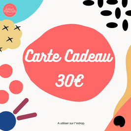 Carte Cadeau  -30€-