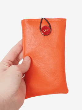 Etui à lunettes orange