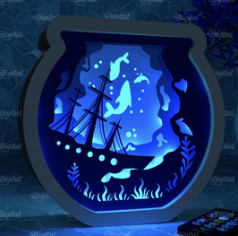 Boite à ombre - Aquarium ( en 2 séances)