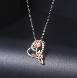 Collier Fleur Bicolore Modèle 2