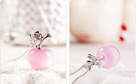 Collier Pomme Rose