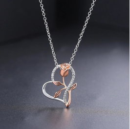 Collier Fleur Bicolore Modèle 1