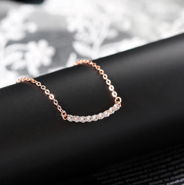 Collier Barrette d'Oxydes Transparents