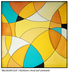 "BELISU301224" | 92x92cm | Acryl/Leinwand auf Holzrahmen gespannt